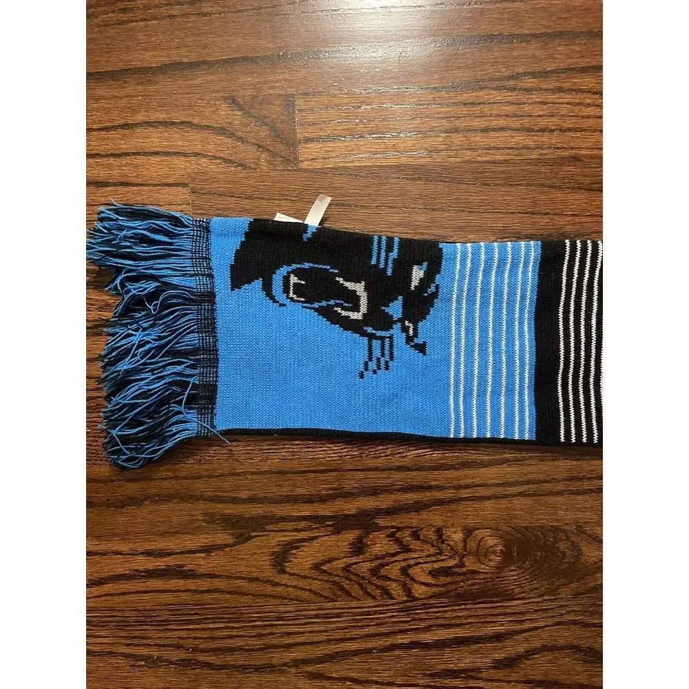 Carolina Panthers NFL‎ Scarf Double Sided Logo Forever Collectibles Black Blue
